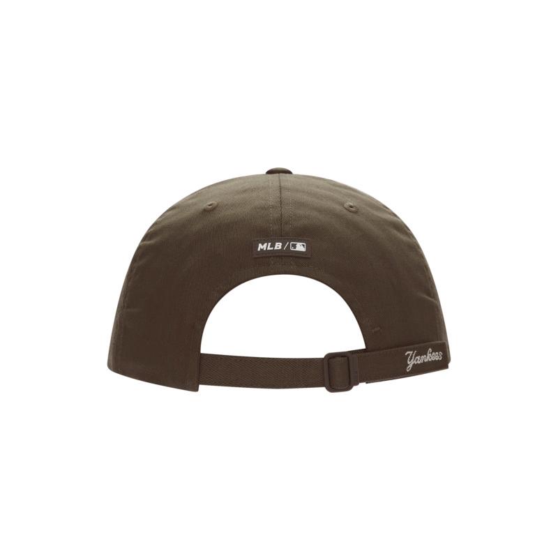 MLB Cotton Baseball Cap For Sun Protection Unisex Brown Fashion 3ACPB045N-50BR