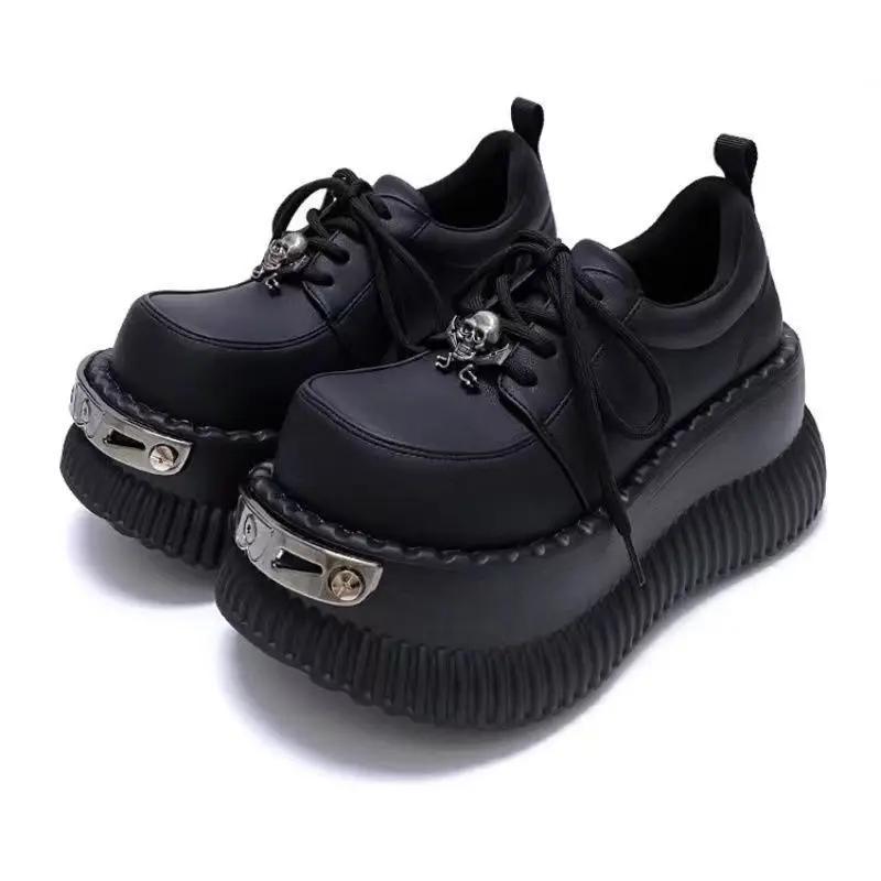 Thick Soled Fashion Japanese Princess Womens Shoes Spring Autumn Retro Trendy Versatile Casual Shoes Sneakers