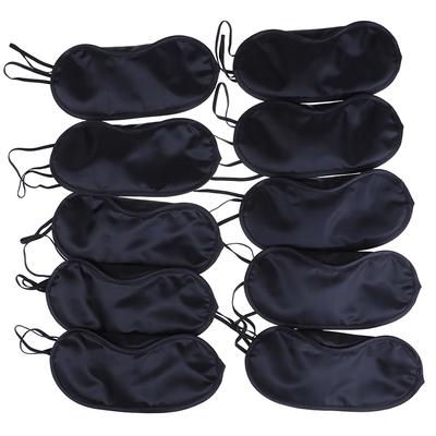 10 Piezas Máscara de Ojos Suave Acolchada Viaje Noche Dormir Antifaz Ayuda para Dormir Cubierta Sombreadora