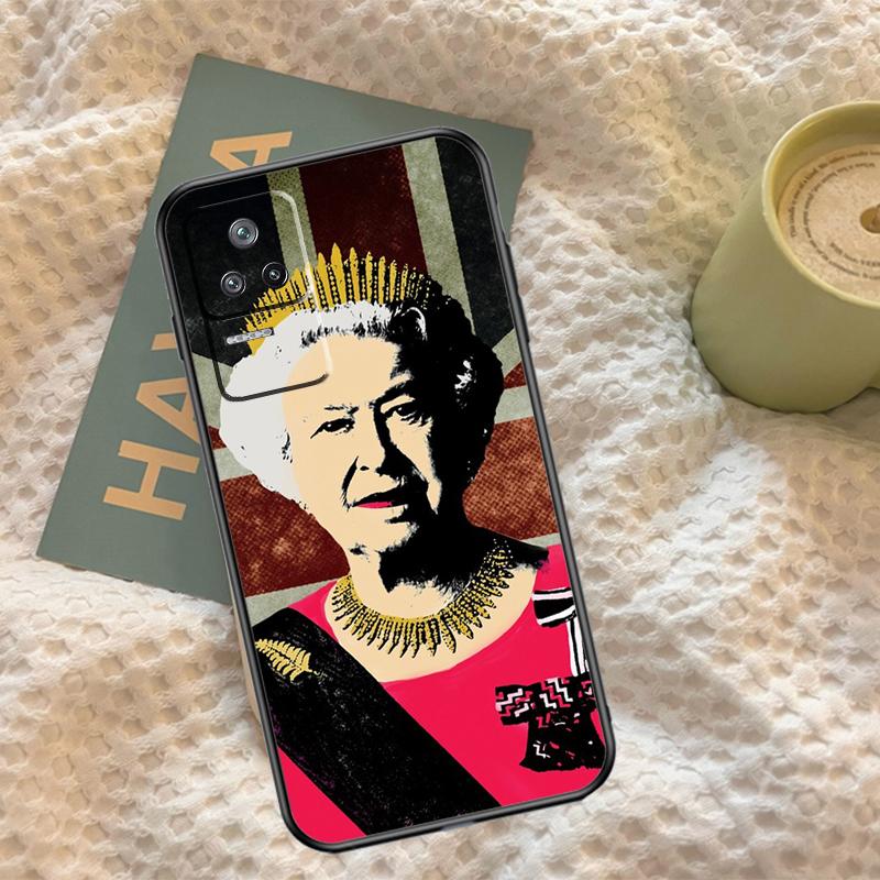 Queen Elizabeth II Case For Xiaomi 14T 13T Pro 11T 12T 13 14 15 Ultra POCO X7 Pro X3 X5 X6 F5 F6 M6 Pro Cover
