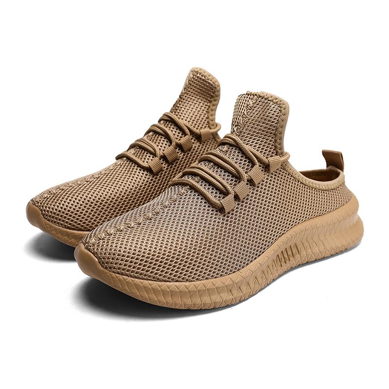 

Men Summer Casual Sports Sneakers Breathable Lightweight Mesh YRZL Half Slippers Mens Shoes Outdoor Driving Walking Man 39