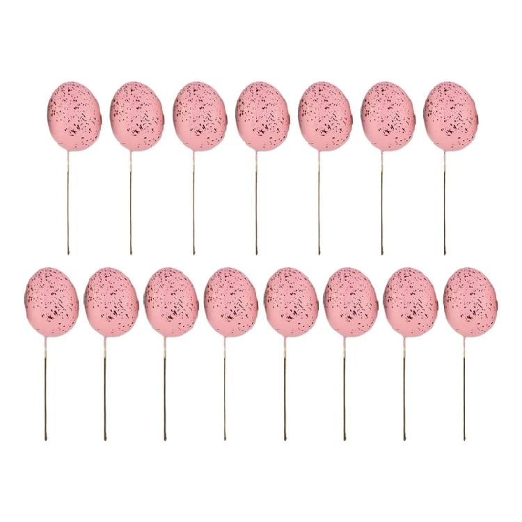 20Pcs Easter Foam Eggs DIY Party Decorative New Year Party Decoration