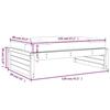 VidaXL Repose-pied de jardin 120x80 cm massif de douglas, tabouret, repose-pied ottoman, tabouret de jardin, pouf, 825770