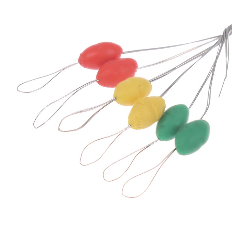 600 Pièces/100 Groupes Bouchon en Caoutchouc Flotteur Stopper Flotteur de Pêche Haricot Ovale Espaceur Ligne de Pêche Flotteur Pour Lacs Rivières Mer
