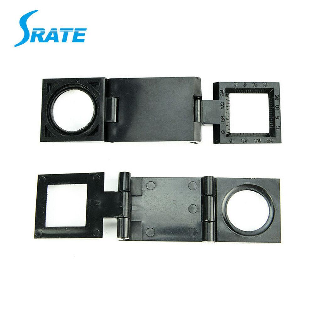 1,5 cm Skala Lupe Leselupe Vergrößerung 8X Faltbarer Fadenzähler Textilzähler Stoffzähler Lupe