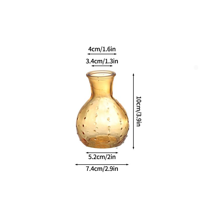 Mini Glass Flower Vases Clear Vases Hydroponic Flower Bottles Desk Accessories Wedding Vases Ornament Home Decor
