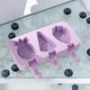 Silicone Popsicle Molds Maker Reusable Ice Popsicle Cartoon Small Popsicles Non-stick DIY Molds