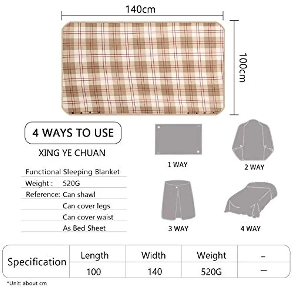 Fleece Wearable Blanket Warm Poncho Throw with Buttons Plush Sleeveless Blanket for Women Cape Wrap for Lightweight Plaid Design