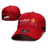 Boné da Equipe Red Bull Racing Verstappen Perez Mesmo Estilo Mistura de Algodão e Linho Chapéu de Basebol Masculino Feminino Todas as Estações Chapéu de Moda