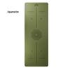 Longchan Natural Rubber Non-Slip Yoga Mat with Alignment Lines