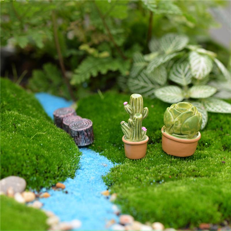 5Pcs Lebensechte Mini Künstliche Fleischigen Kaktus Pflanze Real Touch Palm Bonsai Landschaft Tisch Dekoration