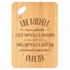Cutting Board - PLANETEE - A Michèle Also Great - Bamboo - 30 X 20 X 1 Cm - Rounded Edges