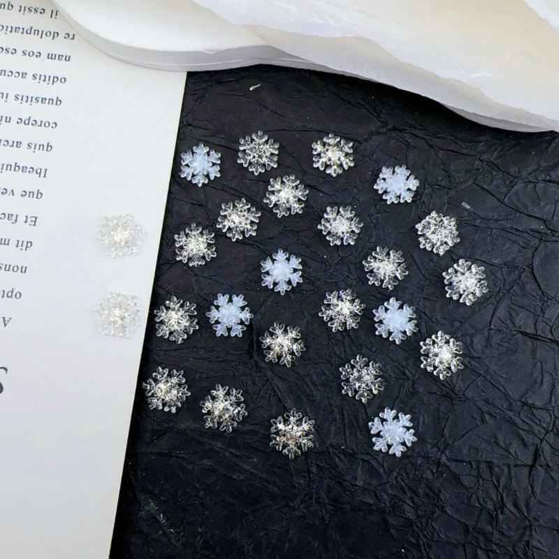 New Style Christmas Glitter Snowflake Nail Art Accessories