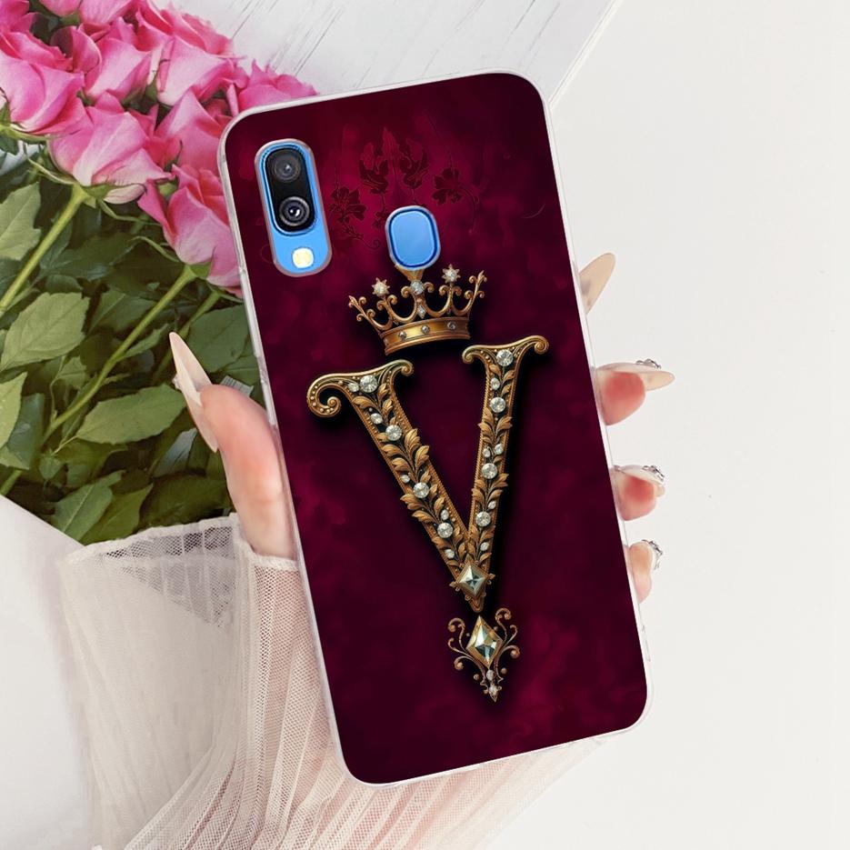 For Samsung Galaxy A40 Case SM-A405F Luxury Crown Letters Cover Soft Slim Phone Case For Samsung A40 A 40 GalaxyA40 Fundas Coque