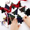 12/24/36Pcs Christmas Scratching Card DIY Art Painting Graffiti Art Christmas Tree Decoration Xmas Children Gift Festival Home Decor