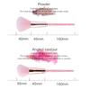 Sada štětců na oční stíny Inner Drill Crystal Pink Makeup Brush Storage Bag Foundation Brush Makeup Tools