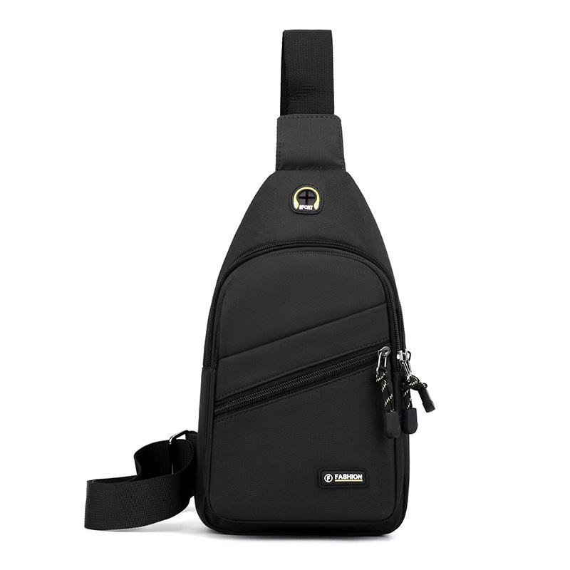 Men's breast bag, casual shoulder bag, light travel sports chest bag, versatile trend fashion men's crossbody small backpack