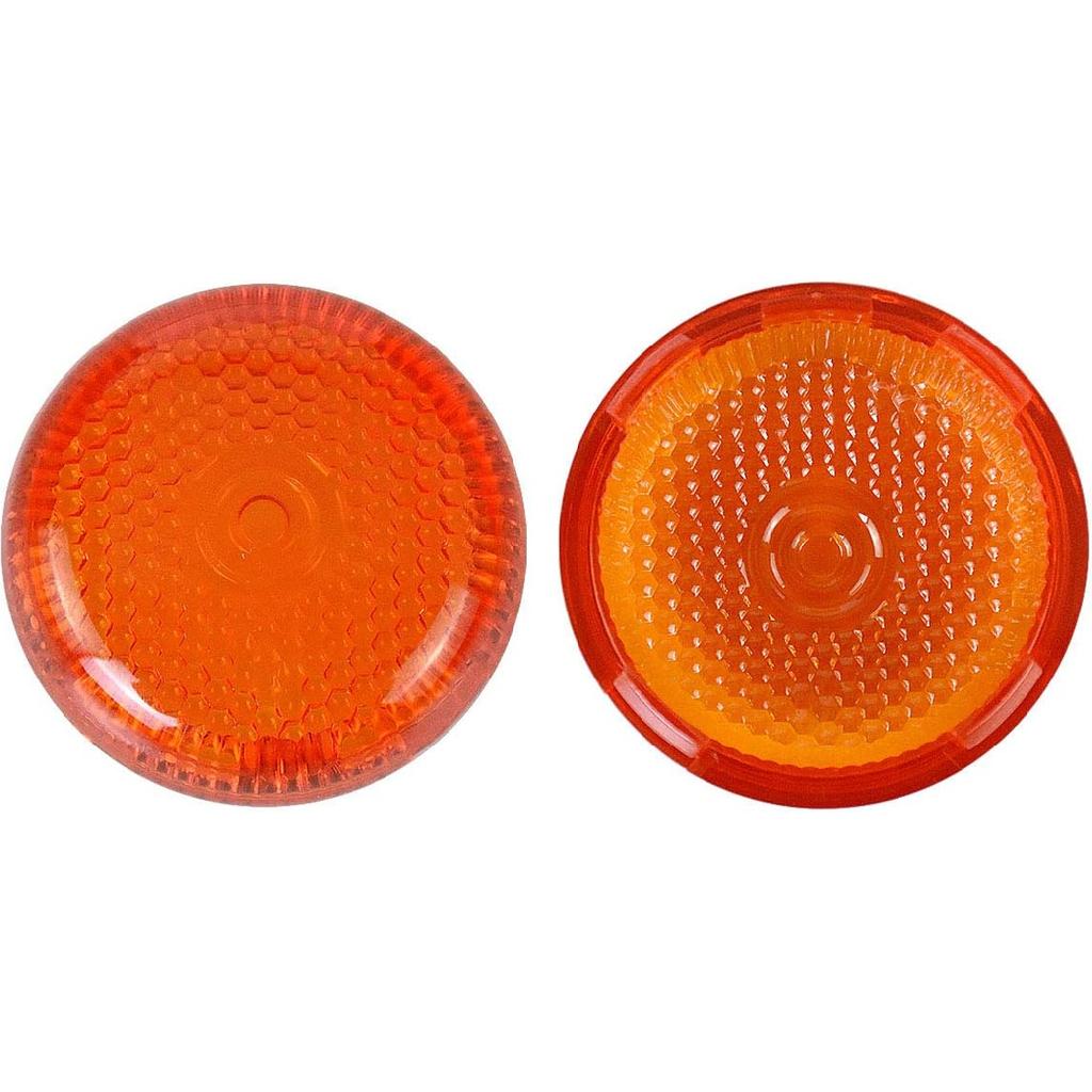 Motorcycle Bullet Turn Signal Light Lens Cover Fit For Harley Touring Road King Electra Glide Road Glide Street Glide Sportster Softail 2000-2025