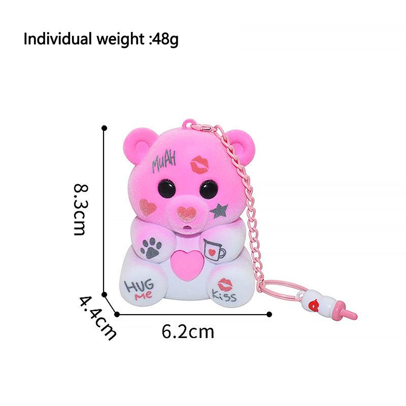 

1 шт. Подарок для девочки Соска Мишка Любовь Брелок Запись звука Светящийся Плюшевый Мишка Тедди Подвеска для сумки DIY Украшение розовый