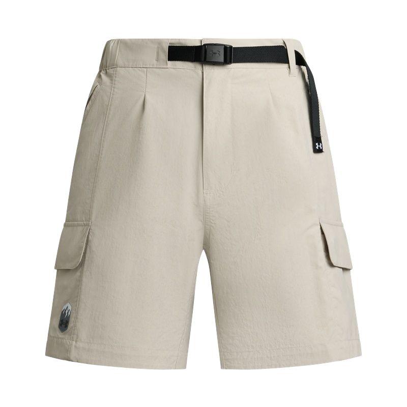 Under Armour Urban Outdoor Series Comfortable Solid Color Casual Shorts Women shorts Khaki-Gray 6005876-289