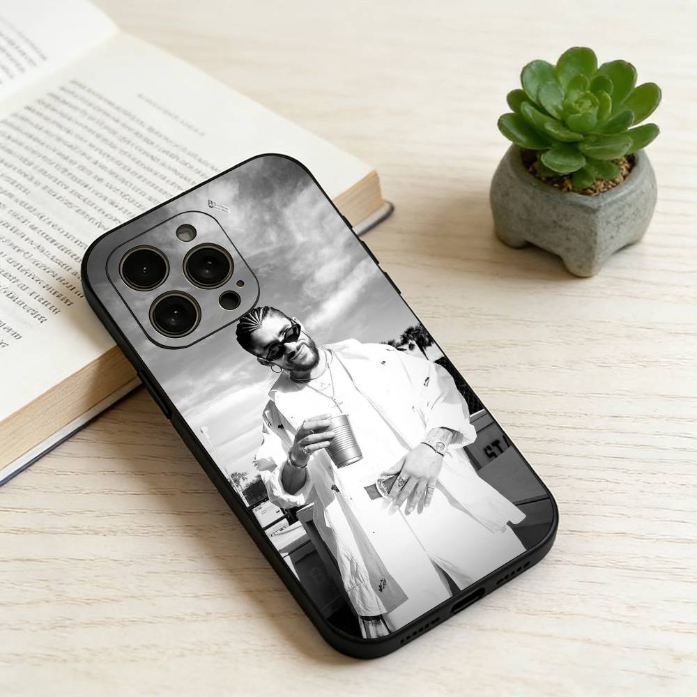 

B-Bad Bunny Phone Case Silicone Soft For IPhone 17 16 15 14 13 12 11 X XR Plus Pro Max Plus iPhone13PRO