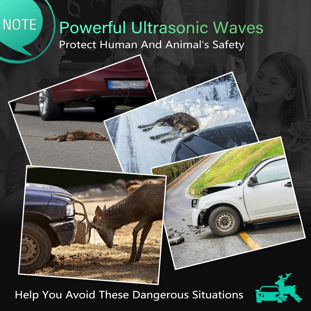 Elook Upgraded Deer Whistle for Save Deer Whistle for Car Double Pack of 4 Car, Trunk, Horn, (Patented)