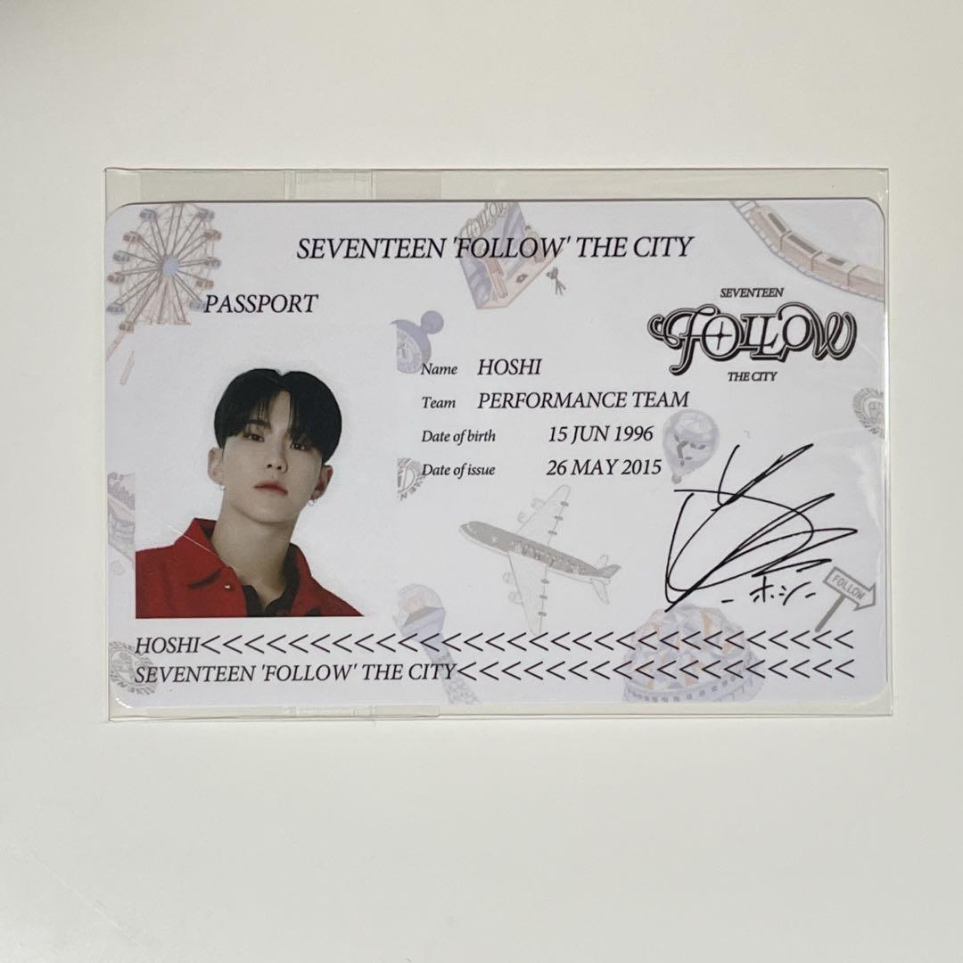 

[USED] SEVENTEEN Hoshi follow the city ticket holder