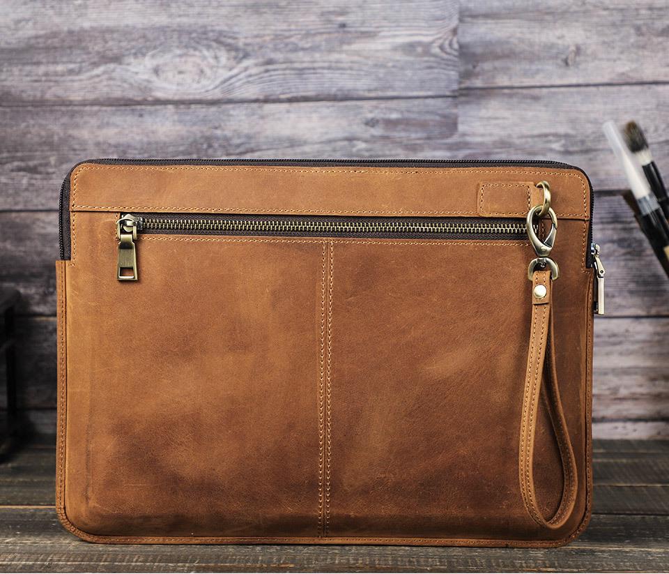 Genuine Leather Protective Case for MacBook Air 13.3 - Apple Laptop Handbag