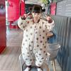 Thick Cotton Sleeping Bag Toddlers Winter Warm Footed Pajamas Unisex Kids Sleepwear With Cartoon Print