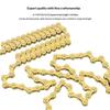 ENLEE Mountain Bike Road Bike Chain 8 9 10 11 12 Speed Plated Chain, Rust Proof with Magic Buckle