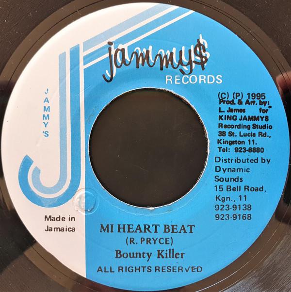 7inch Record BOUNTY KILLER - Mi Heart Beat NONE Jammy's Records 1995 Jamaica Reggae, Ska & Dub Used