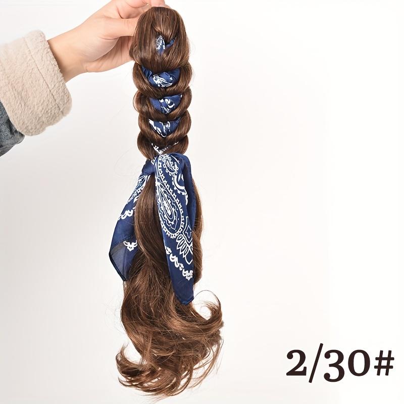 Synthetisches Langes Gewelltes Pferdeschwanz-Haarteil Band-Klammer-Clip Pferdeschwanz für Frauen Hitzebeständiger Pony-Tail-Clip Kunsthaar