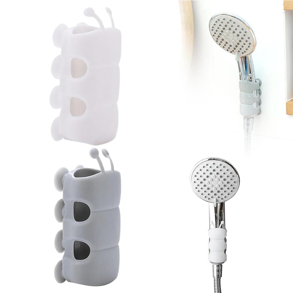 Silicone Shower Head Suction Cup Holder Universal Relocatable Handheld Shower Holder Showerhead Holder Shower Accessories