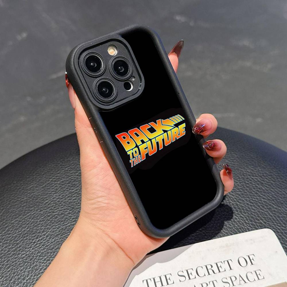 Movie Back To The Future Silicone Phone Case For iPhone 17 Air 17 16 15 14 13 12 11 Plus Pro Max Shockproof Soft Cover