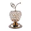 Beads Apples Modern Table Centerpiece Decor Artificial Fruit Figurine Statue Crystal Ornament for
