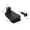 360 Degree Rotating Backpack Clip Mount, Sports Camera Hat Strap Clamp Accessory Compatible for GoPro Action Cameras