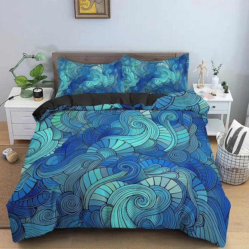 Vintage Bohemian Bedding Set,Duvet Cover Comforter Bed Set Quilt Cover Pillowcase,King Queen Twin Size Boys Girls Adults