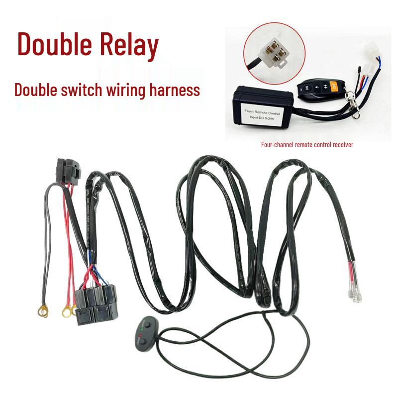 LED Lights Wiring Harness with Dual Relay Switch