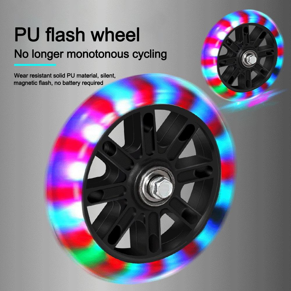 Black Training Wheels 16-20 Inch Bicycle Training Wheels New Noiseless Flash Wheels  Kids' Bikes