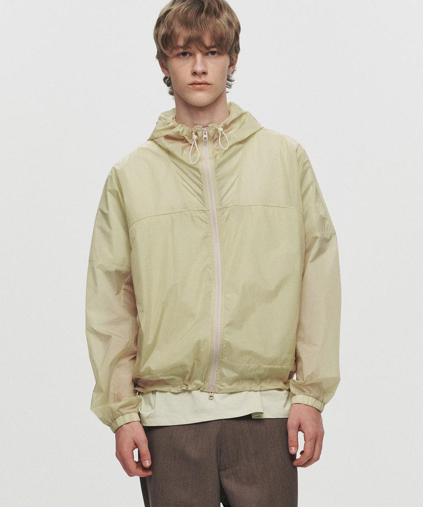 Heute Kade Sheer Hooded Jacket (Yellow)