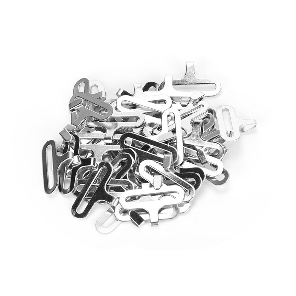 

50 set Thin Black Bow Tie Clips Silver 7/8 Inch Cravat Clip 3-Piece Set Adjustable Bow Tie Hardware Necktie Strap срібний