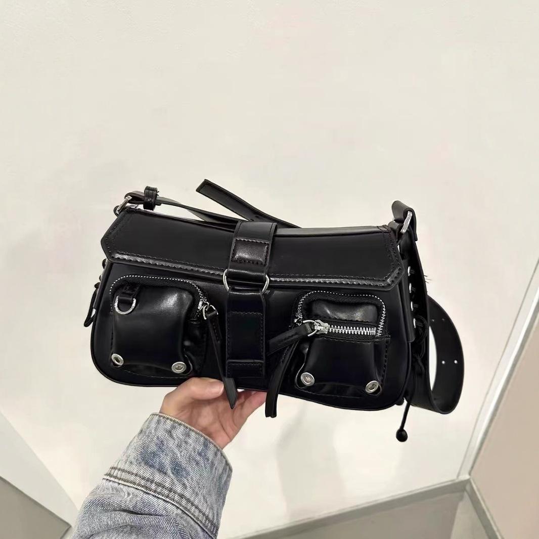 

Сумка-багет через подмышку Женская сумка-мотоцикл через плечо Niche Design чёрный