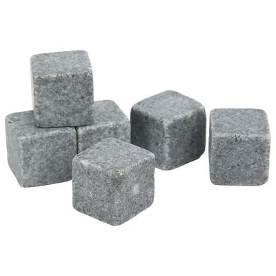 ESTINK Whiskey Stones Whiskey Stones 2 Cm Granite Whiskey Ice Pie Stone Flannel Bag Gift Set for Whiskey Gin Wine