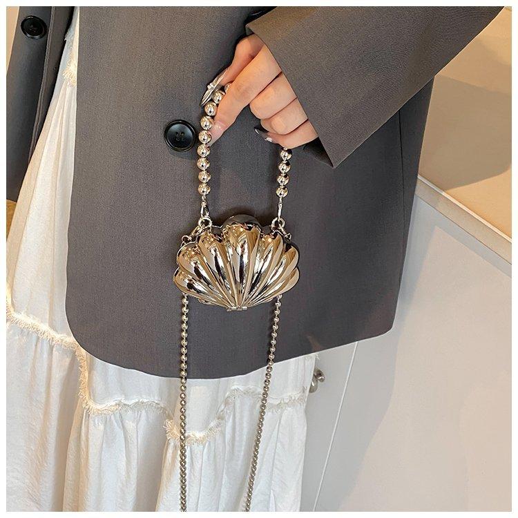 

2025 New Metal Mini Lipstick Bags for Women High Quality Shoulder Bag Fashion Flower Satche Women s Accessory Bag золотой