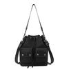 Single-shoulder Bag, Large Capacity, Simple Handbag, Stylish and Casual Women's Bag, Drawstring Single-shoulder Crossbody Bag