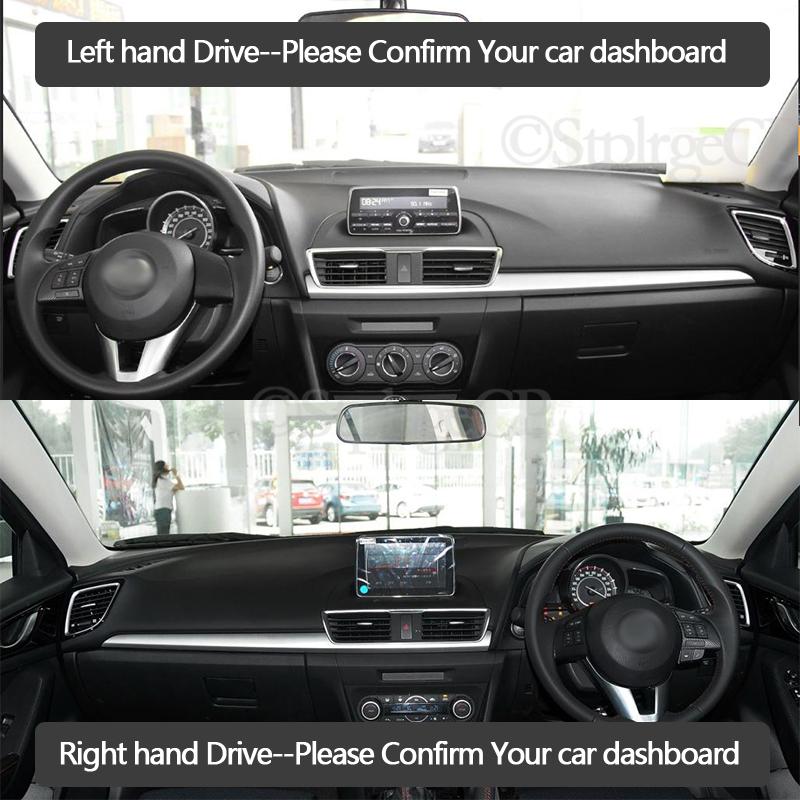 High-quality leather instrument panel protection pad and light-proof pad for Mazda 3 Mazda3 BM 2013-2018 car styling accessories