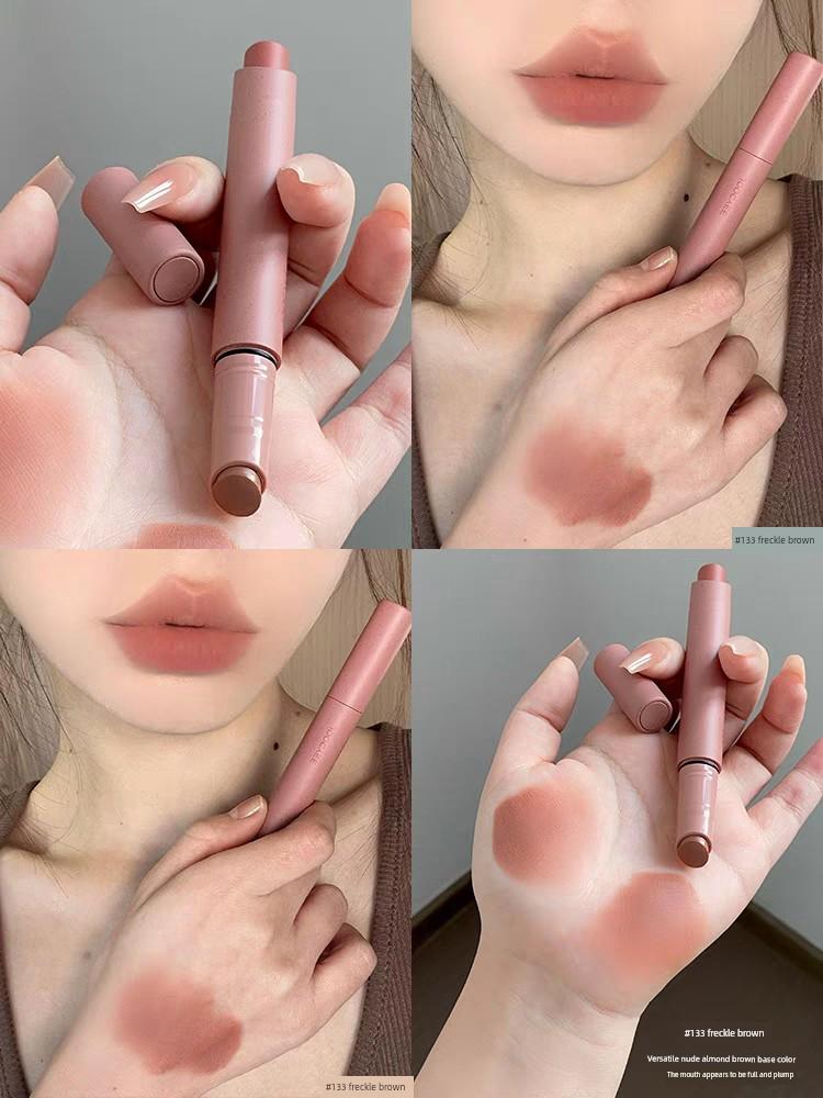Fermented Color Powder Mist Lipstick Pen Matte Mist Powder Brown Retro Spring Autumn Winter