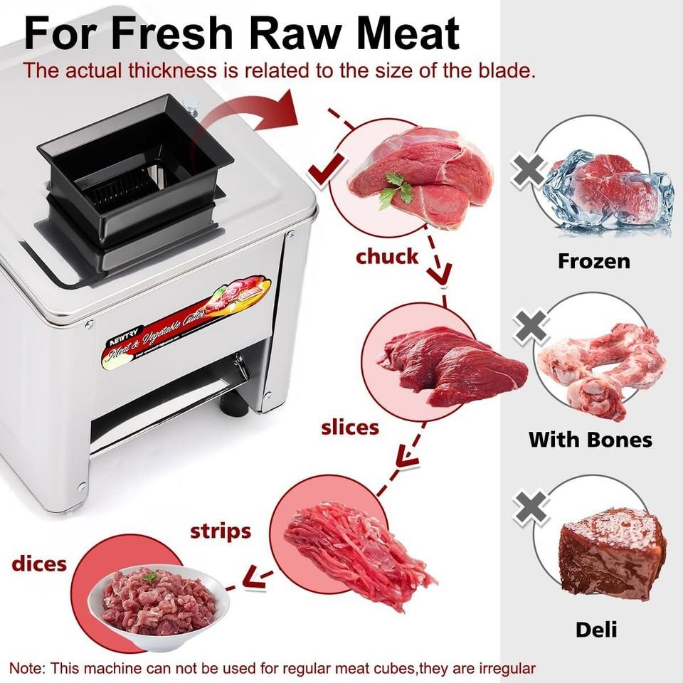 Commercial Stainless Steel Meat Cutter Meat Chopping and Cutting