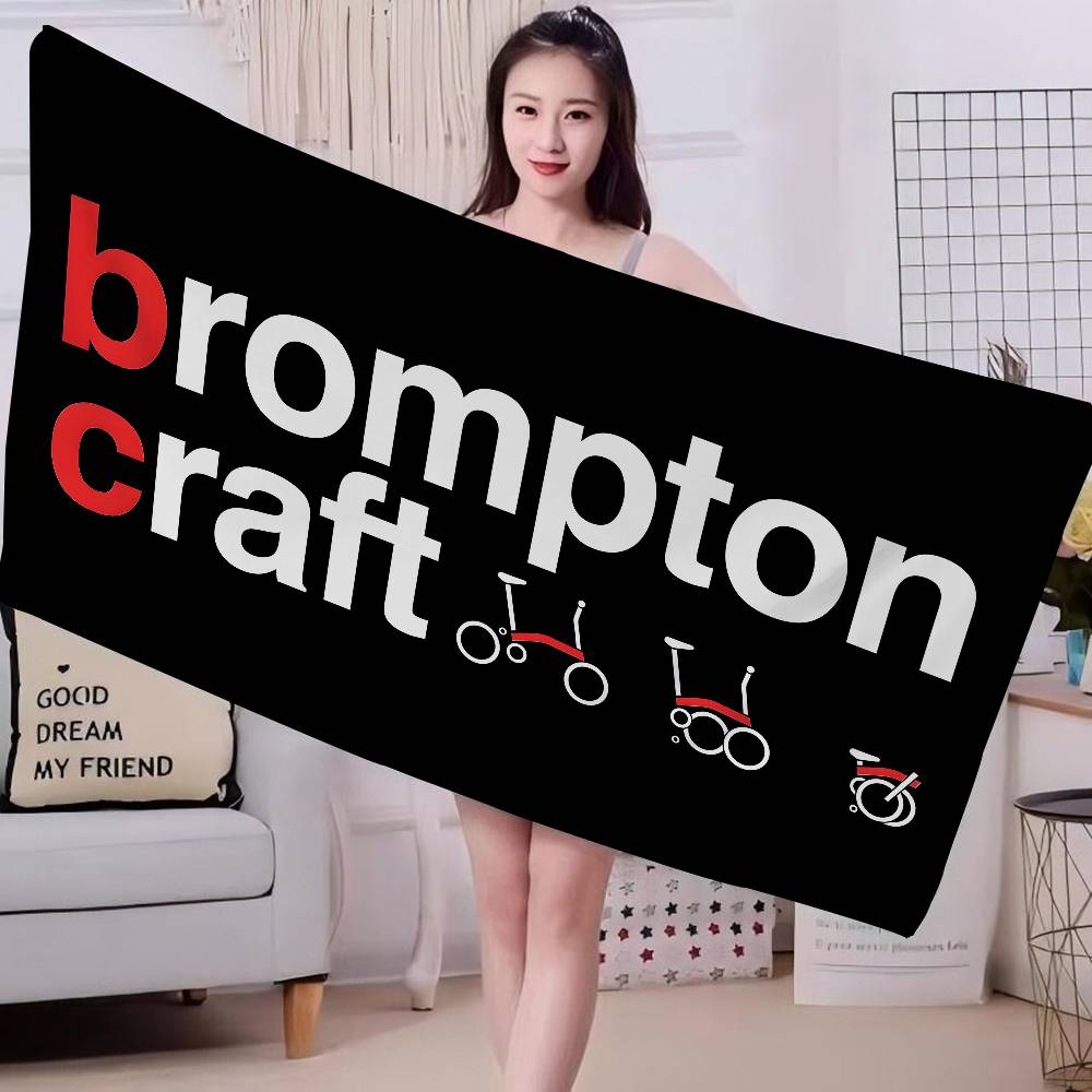 Abstract Art Bicycle Brompton Microfiber Beach Towel Absorbent Quick dry Soft Yoga Swimming Resort Mountain Climbing Towel