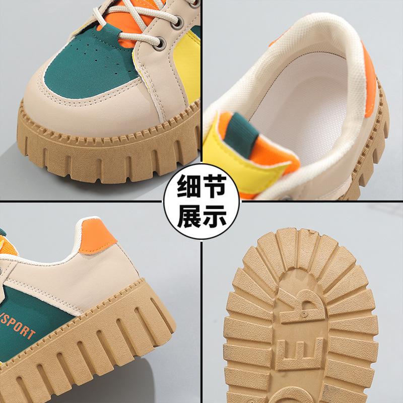 Work Soft-soled Shoes Super Soft Thick-soled Heightening Casual Women's Shoes 2025 Spring and Autumn New Versatile Ins Trendy Sports Shoes